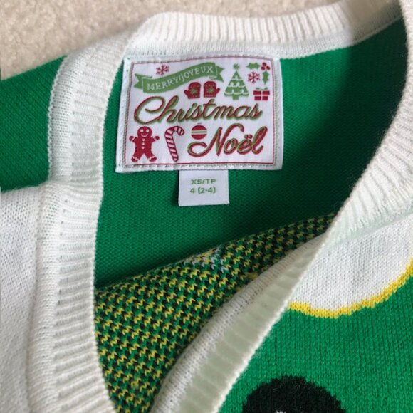 SALE 2 for $26 / 3 for $33 - Ugly Christmas Holiday Sweater with Elf XS - S - Picture 3 of 8